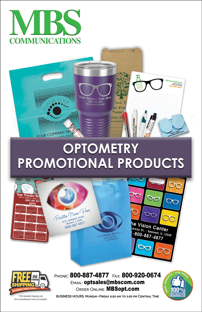 Catalogs Marketing Supplies for Optometry Professional MBS
