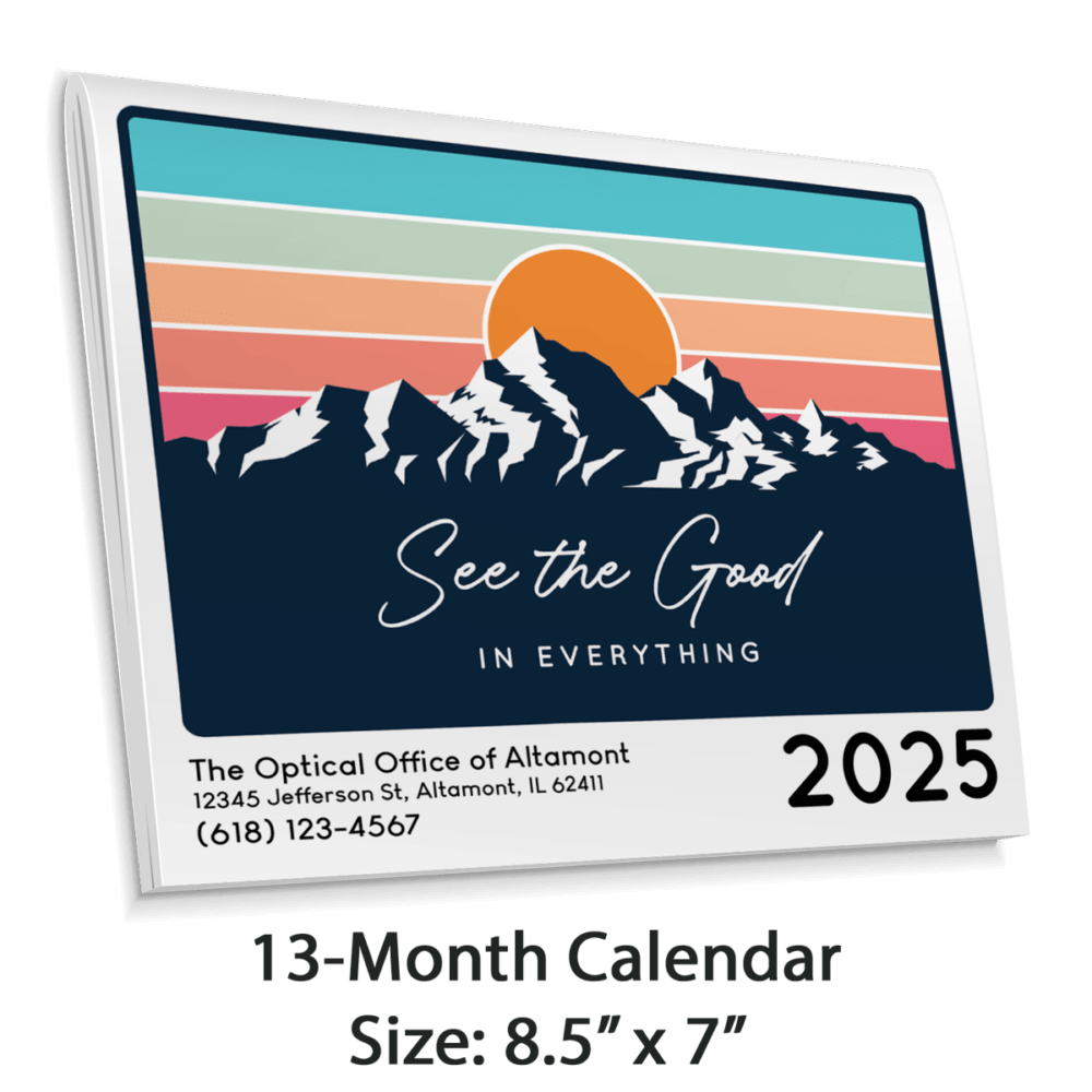 Optometry Wall Calendar (OWALLCAL) Purchase Folding Wall Calendars