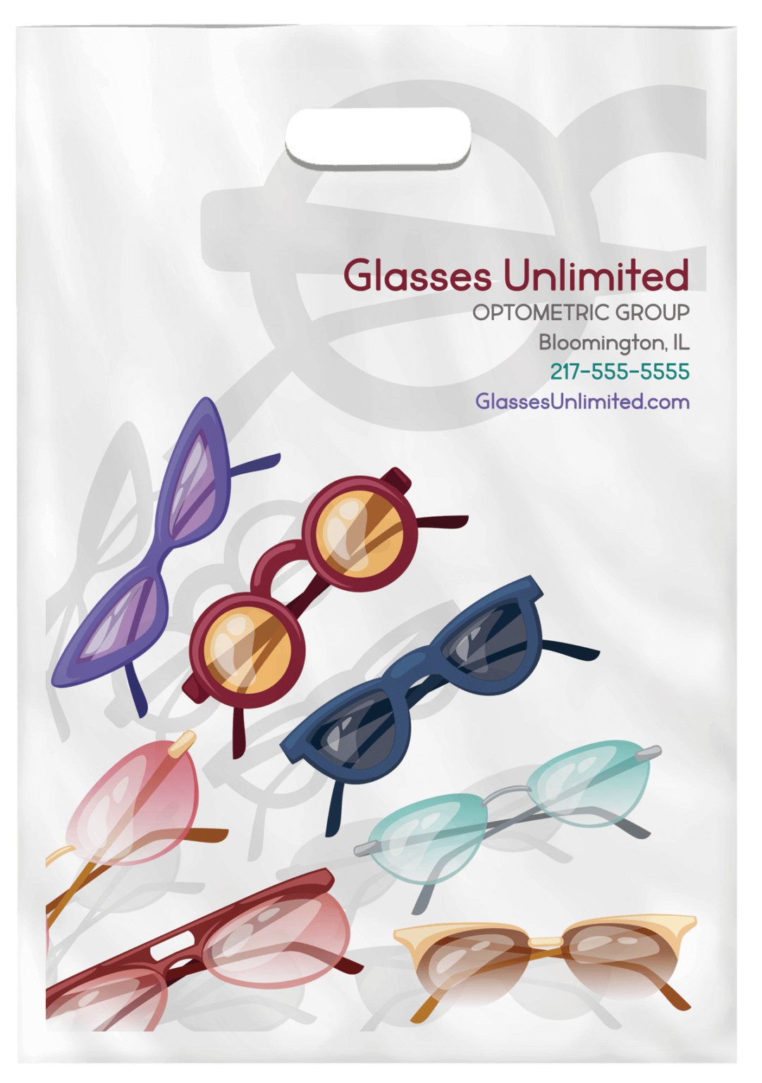 9 x 13 Custom Optometry Bag (OCOLORBAG81) | Purchase 9 x 13 Custom ...